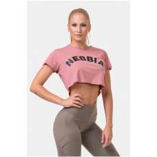 Nebbia> Loose Fit & Sporty Crop Top 583 (S) Pink
