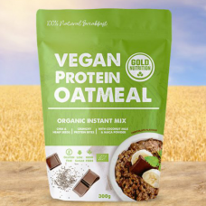 Gold Nutrition > Vegan Protein Oatmeal 300g Chocolate