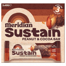 Meridian > Sustain Bars - Peanut & Cocoa Bar Multipack (3x40g)